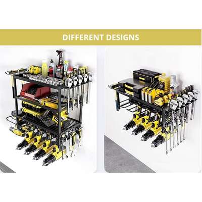 Tool Rack 4-Tier Wall Mount 25x42x60cm