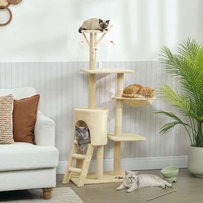 Cat Tree Hammock Tower 35x134x60cm