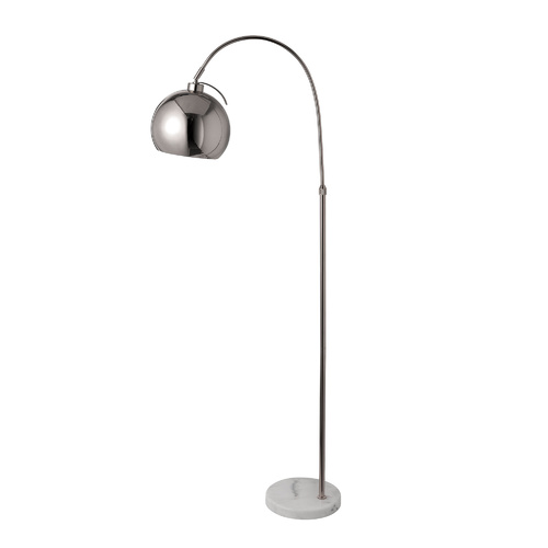 Pendant Metal Floor Lamp Silver Height 152cm