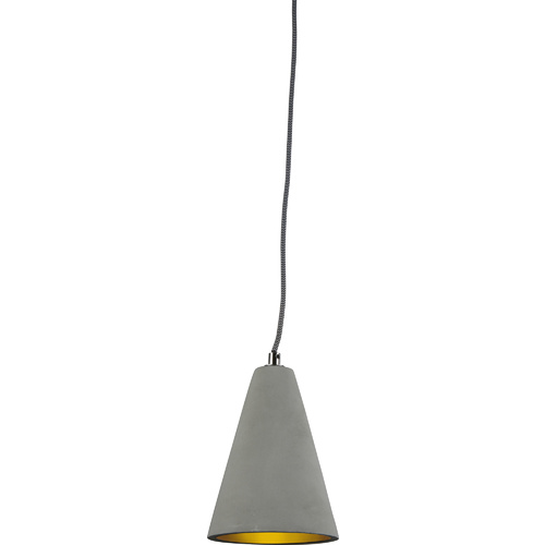 Luminite Concrete Conical Pendant Lamp 20 x 15cm