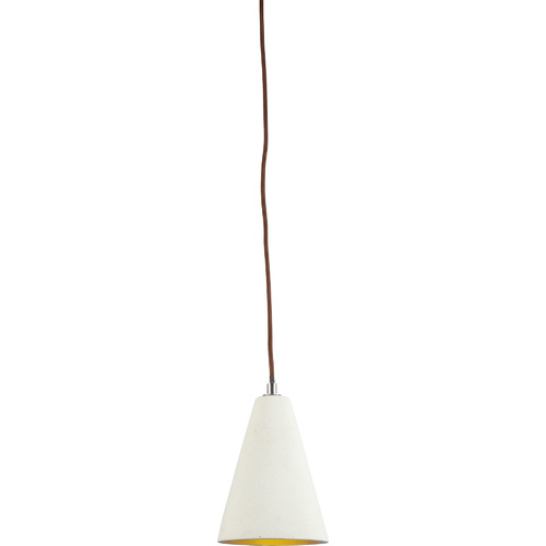 Luminite Concrete Conical Pendant Lamp Stone 20 x 15cm