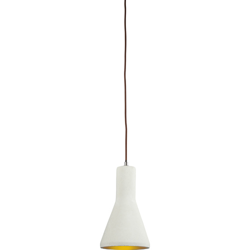 Luminite Concrete Funnel Pendant Lamp Stone 30 x 18cm