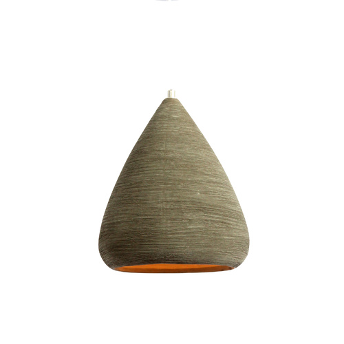 Pendant Light Ceramic Lynn Slate Large Cone 21 x 147cm