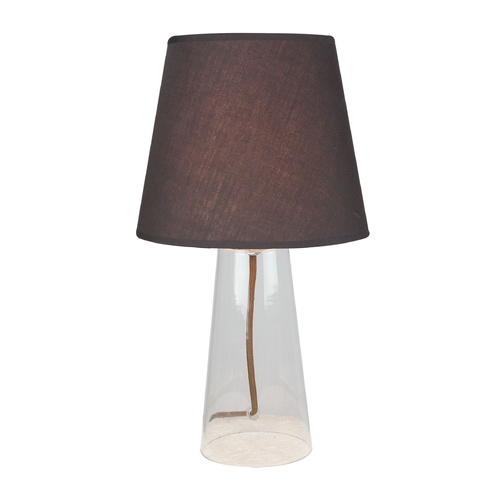 Table Lamp Glass Falo Coffee Cylinder 21.5 x 39cm