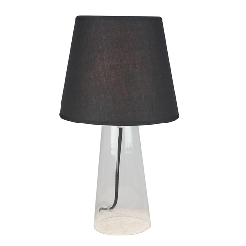 Table Lamp Glass Falo Off Black 21.5 x 39cm