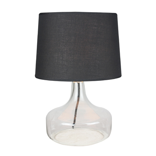 Table Lamp Glass Copo Black 26 x 38cm