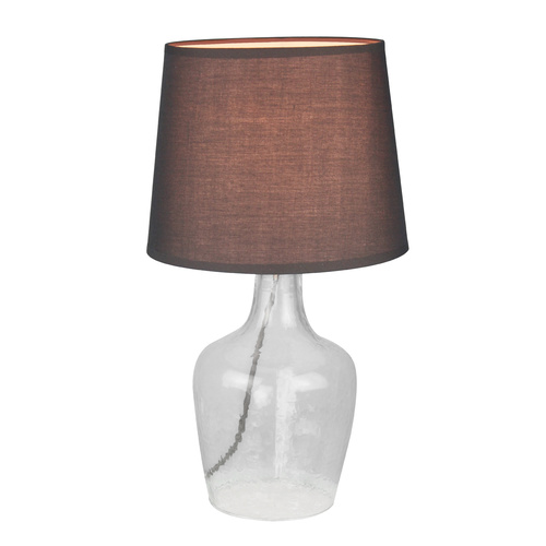 Table Lamp Glass Luka Coffee 23 x 42cm