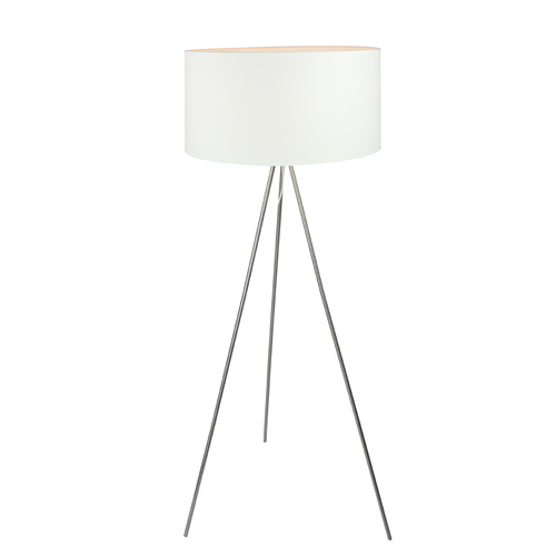 Floor Lamp Steel Silk Queena Off White 50 x 135cm