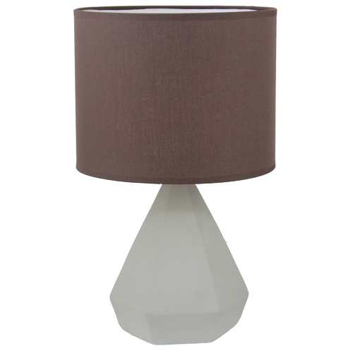 Luminite Concrete Table Lamp Aido Chocolate D 24 x H 40cm