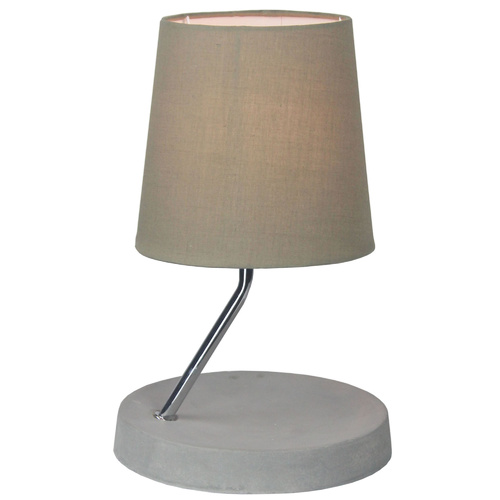 Luminite Concrete Table Lamp Cara Taupe D 17.9 x H 27.5cm