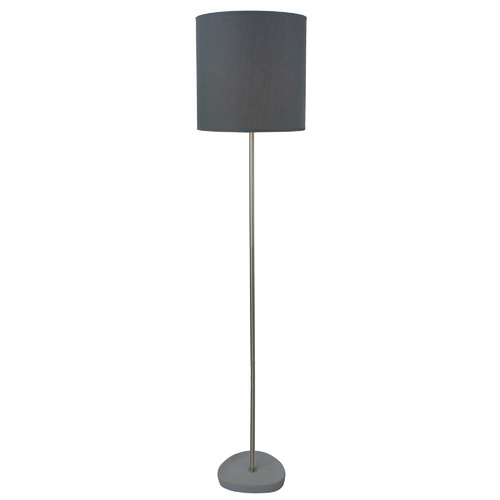 Luminite Cement Base Floor Lamp Lara Black D 30 x H 147cm