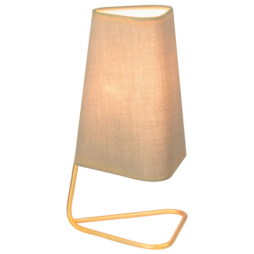 Luminite Soft Glow Table Lamp Tina Taupe or Copper 14 x 13 x 26cm