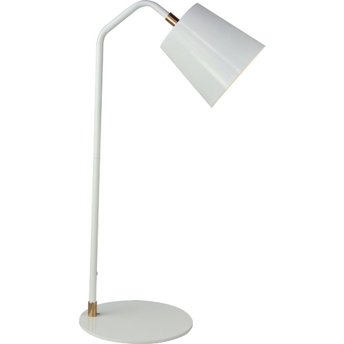 Luminite Scando Table Lamp White 23.5 x 20 x 55cm