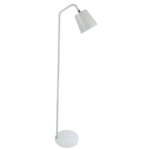 Luminite Scando Floor Table Lamp White 28.7 x 26 x 138.5cm
