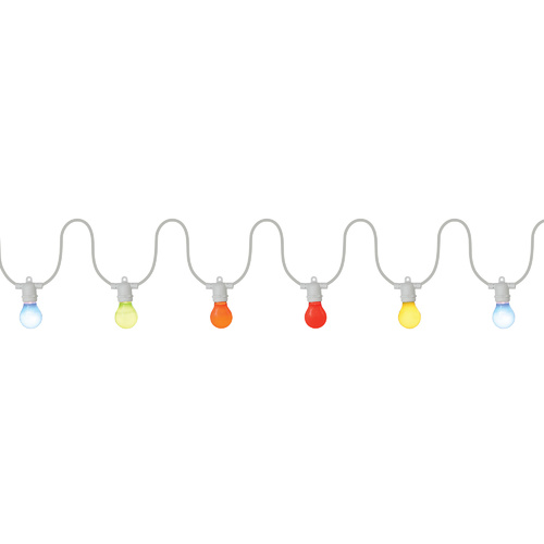 Outdoor Marquee Lights White 10 Meter 10 Socket with Bulbs