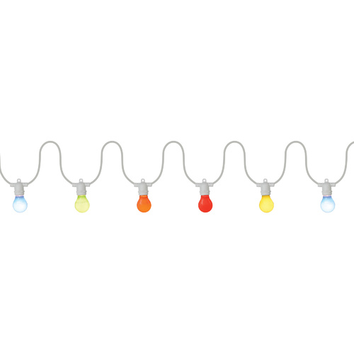 Outdoor String Party Lights White 20 Meter 20 Sockets with Bulbs
