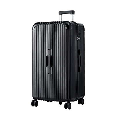 32 Inch Trunk Luggage Suitcase Travel 5 Wheels With Type-C Port and TSA Lock Black