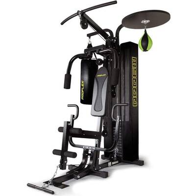Multi-Station Home Gym Equipment with Boxing Bag and Speedball