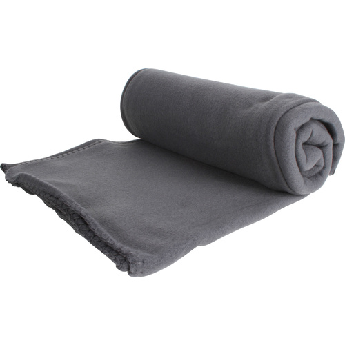 Solid Polar Fleece Throw Blanket Charcoal 127X152Cm