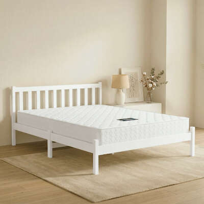 Double Bed Frame Mattress Bundle Pine Timber | EXTG