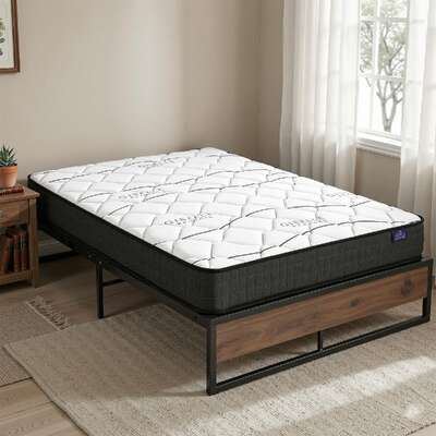 Double Bed Frame Mattress Set 16cm Hybrid | EXTG