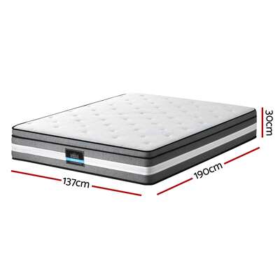 Luxurious 30cm Gel Foam Pocket Spring Mattress Double Size - Stylish