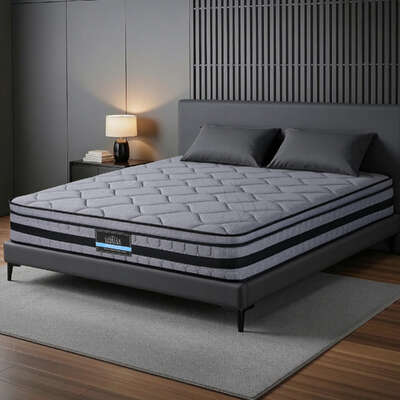 Bedding 34cm Double Mattress Hybrid, Pocket Spring Bed Mattress