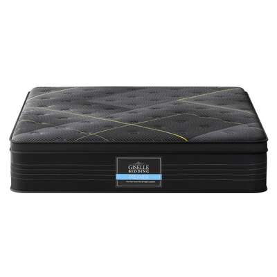 Queen Bed Mattress 35cm Bamboo Pocket Spring Firm Foam Comfort