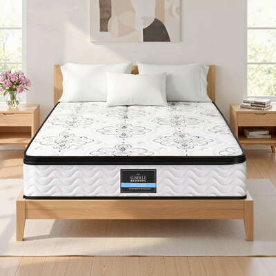 Medium Firm King Single Mattress 30cm Pocket Spring Euro Top