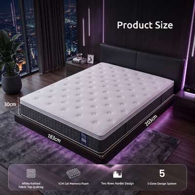 King Mattress Lumbar Support 203x183cm
