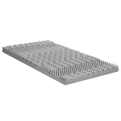 8cm Giselle Memory Foam Mattress Topper Single 7-Zone Graphite Infused Bamboo Cover Anti-Skid 1000+ Support Points