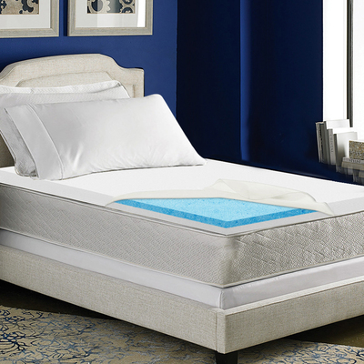 Extg Present Bedding Single Size Dual Layer Cool Gel Memory Foam Topper