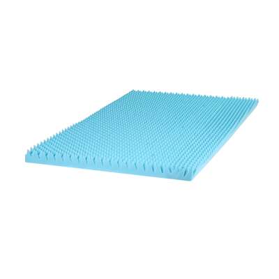 King Single 8cm Memory Foam Mattress Topper Gel Egg Crate Foam Bamboo 