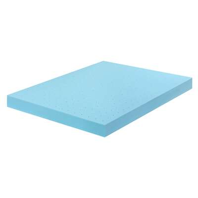 King 12cm Memory Foam Mattress Topper Ventilated Cool Gel Bamboo Cover 