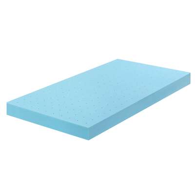 Single 12cm Memory Foam Mattress Topper Ventilated Cool Gel Bamboo Cover 