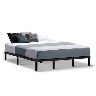 King Size Metal Bed Base - Black