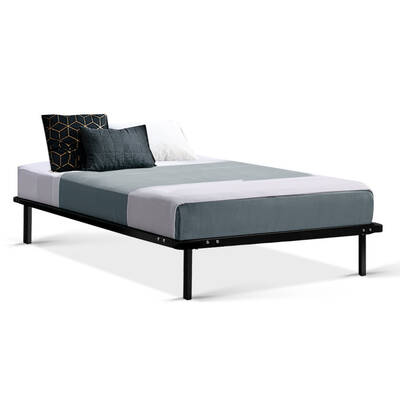Single Size Metal Bed Frame - Black