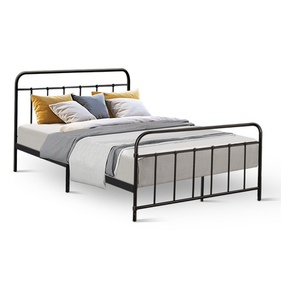 Double Size Metal Bed Frame - Black