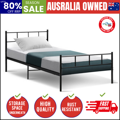 Bed Frame Single Metal Bed Frame SOL