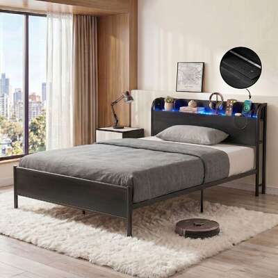 Single Bed Frame LED RGB Charging Station | EXTG