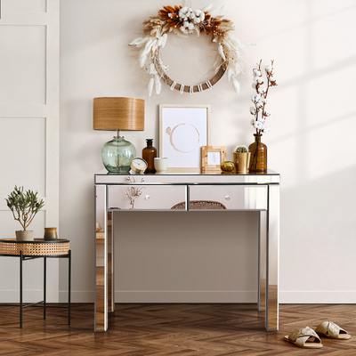  Mirrored Furniture Dressing Console Hallway Hall Table Sidebaord Drawers