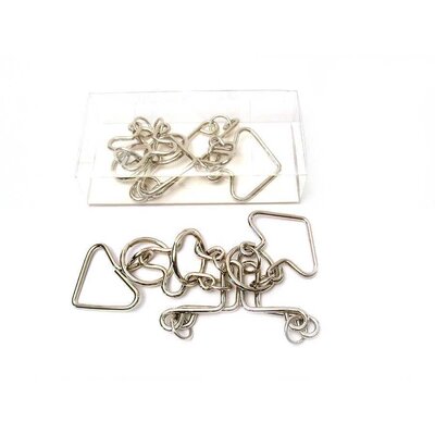 CROSS RING PUZZLE 5MM PVC BOX