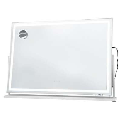 LED Vanity Mirror 100x70cm 360° Rotatable 10x Mag | EXTG