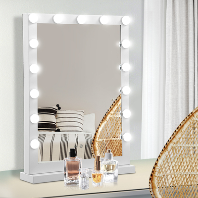 Embellir Hollywood Makeup Mirror With Light 15 LED Bulbs Vani