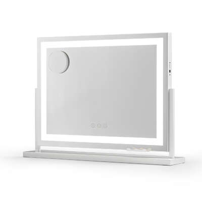 Makeup Mirror 58x46cm 360～ Rotatable Vanity Mirror with Lights Bright Light Strip Adjustable