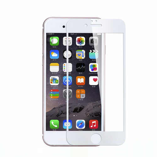White For iPhone 8/7 4.7 inch Tempered Glass 3D Full Screen Protector