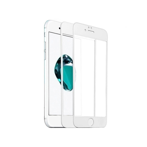 2 Pack White For iPhone 8/7 4.7 inch Tempered Glass 3D Full Screen Protector