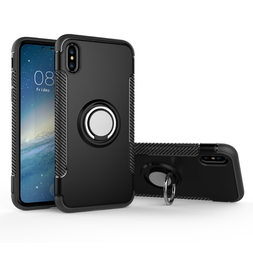 iPhone 7/8 Plus 5.5 inch Armour Case Magnetic 360 Degree Ring Holder (Black)
