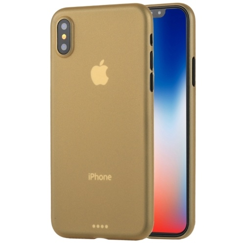 iPhone X Ultra Thin Protective Case Slim Strong Frosted Cover Gold