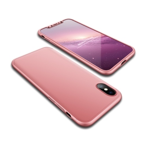 Ultra-Slim iPhone X Full Protection Case 360 Degree Impact Resistant (Rose Gold)